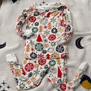 Little sleepies Festive Snowflake Pajama Set